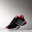 Adidas Mens Barricade Team 4 Tennis Shoes - Black/Silver/Red - thumbnail image 4