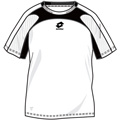 Lotto Mens Top Line Bat T-Shirt- White/Black (with Nano Dry Tech)