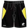 Lotto Mens Top Line Bat Shorts- Black/Sunny-Yellow