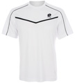 Lotto Mens Inspired Line Lawn Polyester T-Shirt- White/Dark-Navy