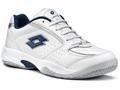 Lotto Mens Court Logo III Tennis Shoes- White/Metal Blue Night