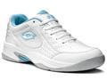Lotto Womens Court Logo III Tennis Shoes- White/Angel Blue