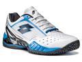 Lotto Mens Raptor Ultra III Tennis Shoes- White/Blue Aster