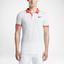 Nike Mens Advantage Premier RF Polo - White/Hot Lava - thumbnail image 3