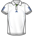 Adidas Boys Barricade Polo- White