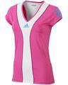  Adidas Womens Barricade Capsleeve- Intense Pink/White
