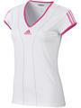 Adidas Womens Barricade Capsleeve- White/Intense Pink
