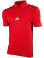 Adidas Mens Barricade Traditional Polo- Red/White/Intense Green