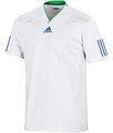 Adidas Mens Barricade Tee- White/Collegiate Royal/Intense Green