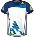 Adidas Boys adiZero Ace Tee- White/Collegiate Royal