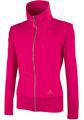 Adidas Womens adiZero Feather Warm Up Jacket- Sharp Red/Turbo-Pink