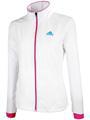 Adidas Womens Barricade Woven Jacket- White/Intense Pink/Intense Blue