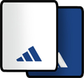 Adidas Long Tennis Wristband- White/Blue Beauty