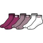 Adidas 3pp Ankle Liner Socks- White, Mauve & Maroon