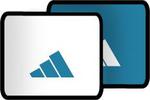  Adidas Tennis Wristband- White/Teal Blue