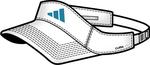 PRE-ORDER Adidas Tennis Visor SS10- White/Teal Blue