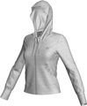 Adidas Womens ESS Hooded Jacket- Grey