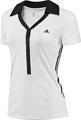 Adidas Womens Response Trad Polo- White/Black