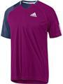 Adidas Mens Edge Theme Polo- Ultra Beauty/Deepest Ink