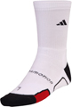 Adidas F10 Crew Socks- White/Black/Red