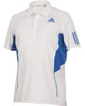 Adidas Mens Comp Trad Polo SS10- White/Signal Blue
