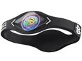 Power Balance Wristband- Black with White Lettering
