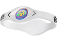 Power Balance Wristband- White with Black Lettering