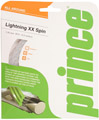 Prince Lightning XX Spin Tennis Strings- Gauge 16 Set/Reel (Clear/White)
