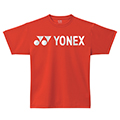 Yonex Mens Plain Logo T-Shirt- Red (P0020E)