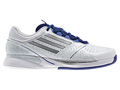 [pre-order] Adidas Mens adiZero Feather II Tennis Shoes- White/Metallic-Silver/Hero-Ink