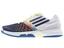 Adidas Womens Adizero Tempaia 3 Tennis Shoes - White/Dark Blue - thumbnail image 2