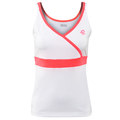 Lotto Womens Team Tank Noa- White/Fluo-Pink