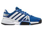 Adidas Kids Barricade Team 3xJ Junior Tennis Shoes - Blue Beauty/White - thumbnail image 1