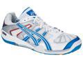 Asics GEL Blade 3 Indoor Squash/Badminton Shoes- White/Blue/Silver