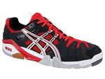 Asics GEL-Progressive Indoor Squash/Badminton Shoes - Black / Red / White