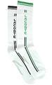 Lacoste Stripe Socks- White/Black/Turquoise