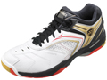 Yonex SHB 85EX Unisex Badminton Shoes- White/Black/Gold
