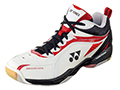 Yonex SHB 800 Mid Mens Badminton Shoes- White/Red