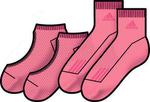 Adidas Pink Socks 2pp