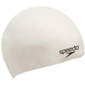 Speedo Adult Moulded Silicone Cap- White