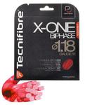 Tecnifibre X-One Biphase 1.18mm Squash Strings Red 3 Sets
