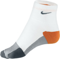 Nike Elite Training Quarter Socks- White/Deep Orange/Flat-Grey (1 PP)