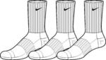 Nike Cotton Half-Cushion Crew Socks (3 Pair)