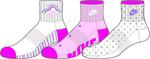 Nike KIDS Short Crew Socks- White/Pink (Pack of 3)