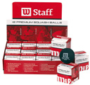 Wilson Staff  Double Yellow Dot Squash Balls- Pack of 12