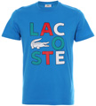 Lacoste Mens Renfort Tee- BlueNew