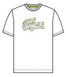 Lacoste Mens Belinda Tee White/LimeNew