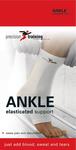 Precision Training Ankle Elasticated Support- White