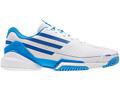 Adidas Mens adiZero Feather Tennis Shoes- White/Royal/Fresh Splash