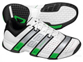 Adidas Mens Stabil Optifit Indoor Shoes- White/Silver/Green